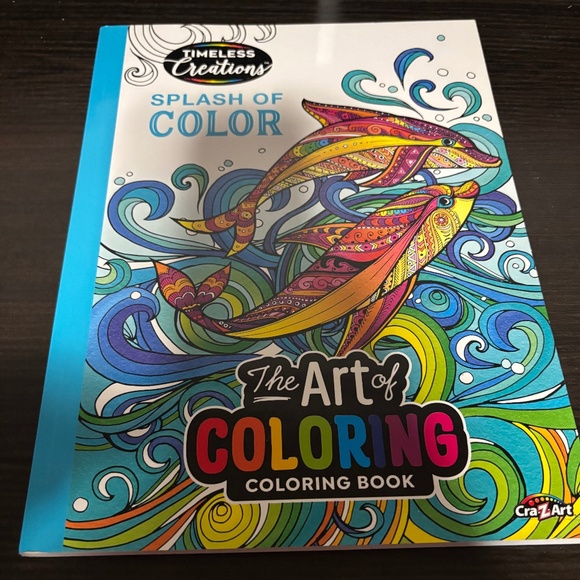 Timeless Creations " Splash of Color" Coloring Book - Picture 1 of 1